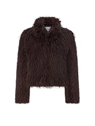 Jacke in Felloptik braun 38 damen