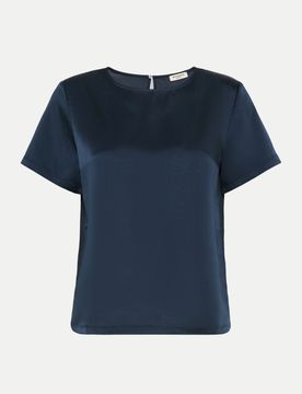 Satin-T-Shirt WKDGILBERT Blau M