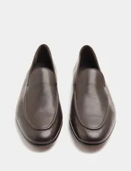 Leather Loafers Dark Brown male