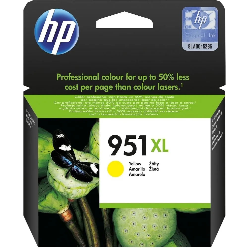 Cartucho de tinta original 951 XL amarillo (CN048AE) - HP - FashionsVida