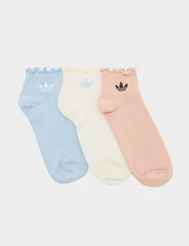 Pack Ruffle Socks - Damen, Weiss - female - Size: 40 - 42 - adidas Originals - FashionsVida