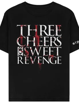 T-Shirt - A Sweet Revenge Bloody Tee - M bis XXL - Größe L - schwarz - Lizenziertes Merchandise! - Unisex - unisex - My Chemical Romance - FashionsVida