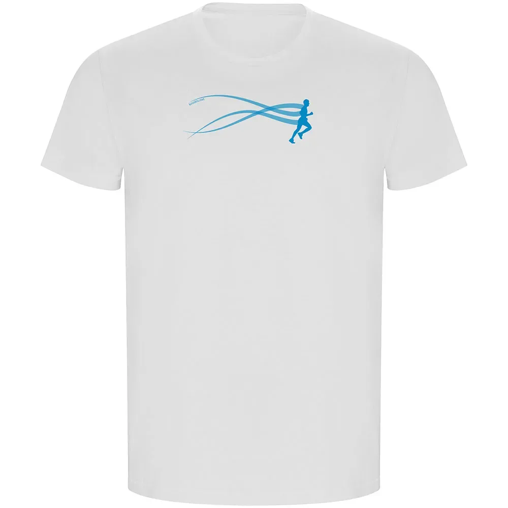 Maglietta A Maniche Corte Stella Run Eco White S - Kruskis - FashionsVida