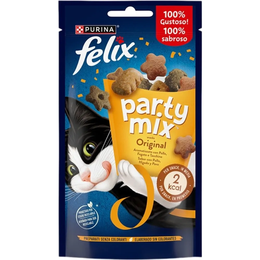 Snack para gatos adultos Party Mix Original - Felix - FashionsVida