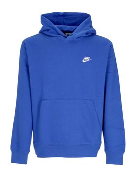 Felpa Cappuccio Uomo Sportswear Club Fleece Hoodie Game Royal/game Royal/white