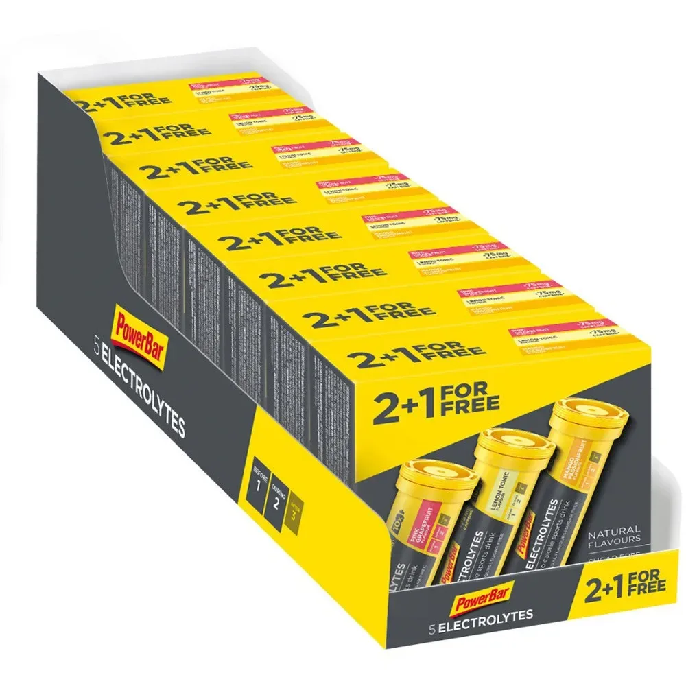 Boîte De Comprimés 5 Electrolytes Saveurs Assorties 8 Unités - PowerBar - FashionsVida