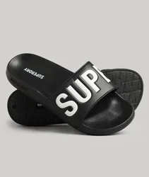 Superdry Herren Core Badesandalen Schwarz - Größe: S