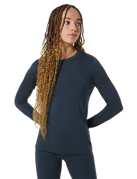 T-shirt à Manches Longues Casual Rib Bio Blueberry L