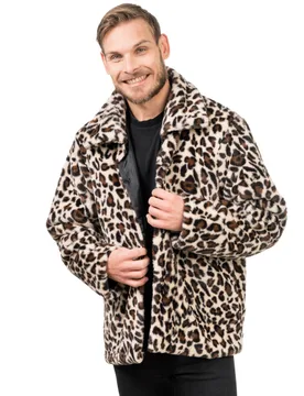 Trendiger Leopardenmantel Kunstpelz Erwachsene - CHAKS - FashionsVida