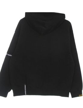 Felpa Leggera Cappuccio Uomo Harlequin Print Oversize Hoodie Black