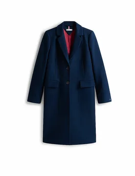 Wollmantel dunkelblau 36 damen - Tommy hilfiger - FashionsVida