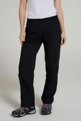Winter Trek II Womens Fleece Lined Trousers - Black - Black - Size: 14