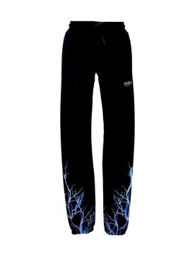 Pantalone Tuta Leggero Uomo Lightning Pants Black/blue/lightblue