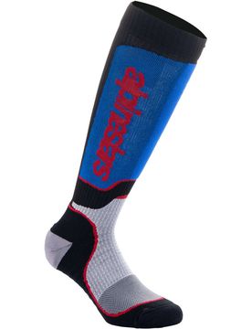 Calze Moto Cross Enduro MX PLUS Blu Bianco Nero taglia S