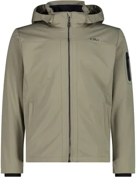 Man jacket zip hood chaqueta softshell hombre Verde (58) - CMP - FashionsVida