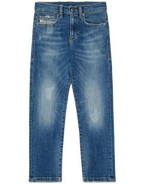 Jeans regular fit bambino blu medio