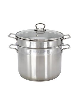Spaghetti-Topf Edelstahl silber