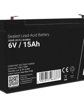 Batterie Ups Agm40 15ah 6v Black One Size unisex - Green Cell - FashionsVida