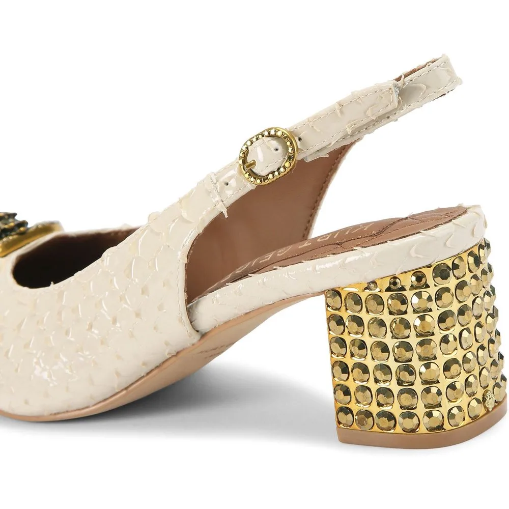 Zapatos de salón de mujer de piel con efecto serpiente - Kurt Geiger - FashionsVida