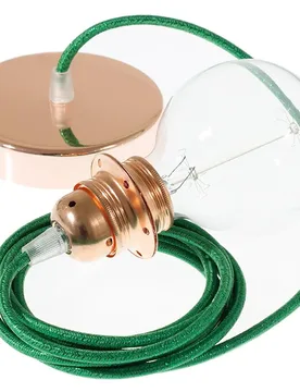 Cables Lampe Suspendue Pendel Pour Abat-jour Rl06 Diy 2 M Glittering Green / Copper One Size - Creative - FashionsVida