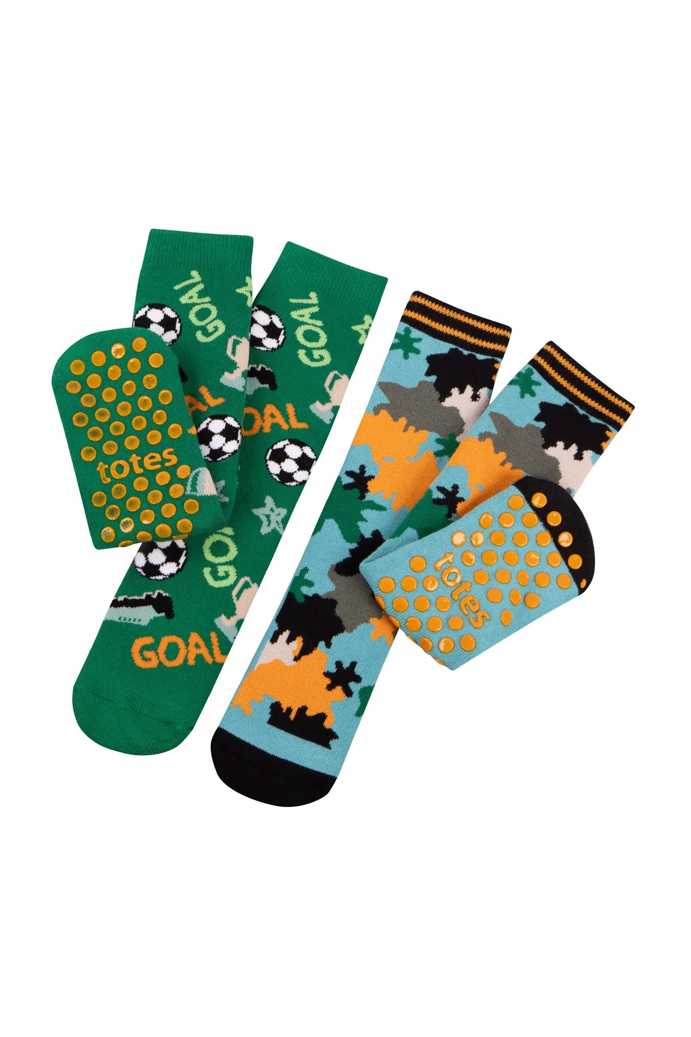 Kids Original Slipper-Sox Twin Pack - - Size: 4-6y - totes - FashionsVida