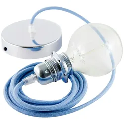 Cables Lampe Suspendue Pendel Pour Abat-jour Rc53 Diy 2 M Ocean / Chrome Plated One Size