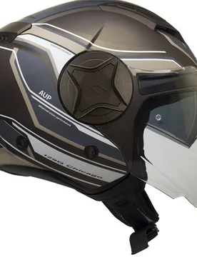 Casco Moto Jet Doppia Visiera 129g ILLINOIS CHICAGO Marr taglia S - Cgm - FashionsVida