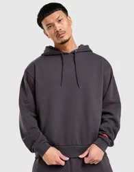 Mens Felpa con Cappuccio Red Box - Nero, nero nero Uomo taglia S