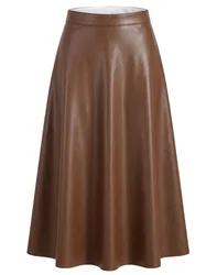 Midi-Rock Damen Braun S Damen