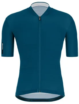 Maglia A Maniche Corte Colore Petrol - Santini - FashionsVida