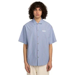 T-shirt à Manches Courtes Idle Stripe Blue / Pomegranate L