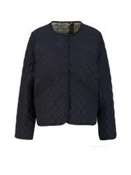 Leichtsteppjacke CASHEL COLLARLESS dunkelblau 38 damen