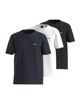 Para hombre. 50559436 Pack 3 Camisetas Basic , , marino (L), Casual, Multicolor, Algodón, Manga corta