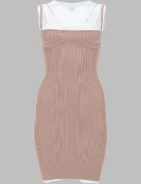 Diesel Slim Fit Layered Tank Dress