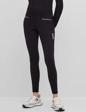 Equestrian Damen Reithose HEATHER Vollbesatz, black L - BOSS - FashionsVida