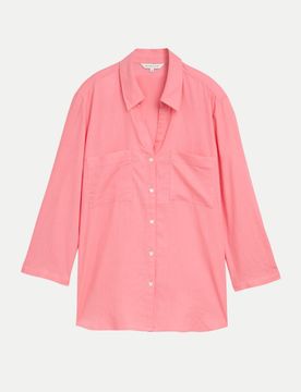 Blouse shirt with linen Rosa 46