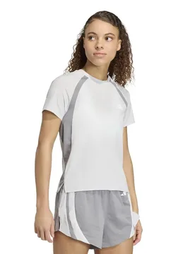 Adizero Archive Running Short Sleeve T-shirt Grey One / Grey Three S Women - Adidas - FashionsVida