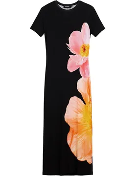 Desigual - Vestido largo flores - Desigual - FashionsVida