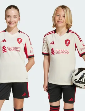 Maglia Away Liverpool FC 25/26 11-12A Wonder White - Adidas - FashionsVida