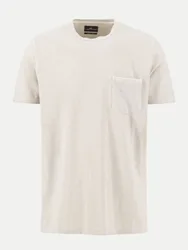T-Shirt, garment dyed, pocket Beige L