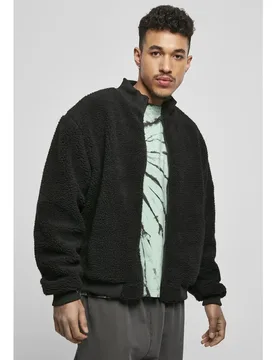 Veste Boxy Sherpa Black M Homme - Urban classics - FashionsVida