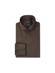 Camisa Slim Fit marrón 40