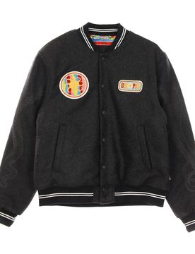 Giubbotto College Uomo Legacy Patch Dark Grey