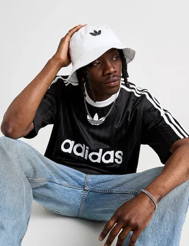 Womens Trefoil Cappello Bucket - Bianco, bianco bianco Uomo taglia One Size - Adidas - FashionsVida
