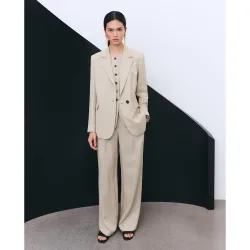 Blazer de traje liso de mujer
