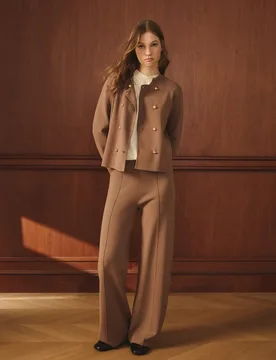 Pantalón recto de mujer de punto cerrojillo - Lloyd's - FashionsVida