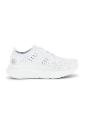 Sneakers Bianche con brillantini in tessuto traforato CA1206 36