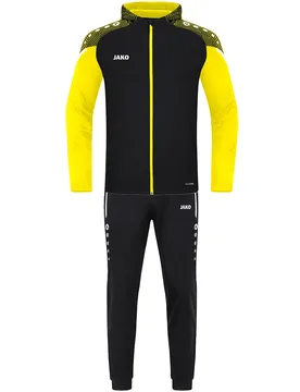 Trainingsanzug Polyester Performance mit Kapuze (schwarz/soft yellow / Größe S / Unisex) - Jako - FashionsVida