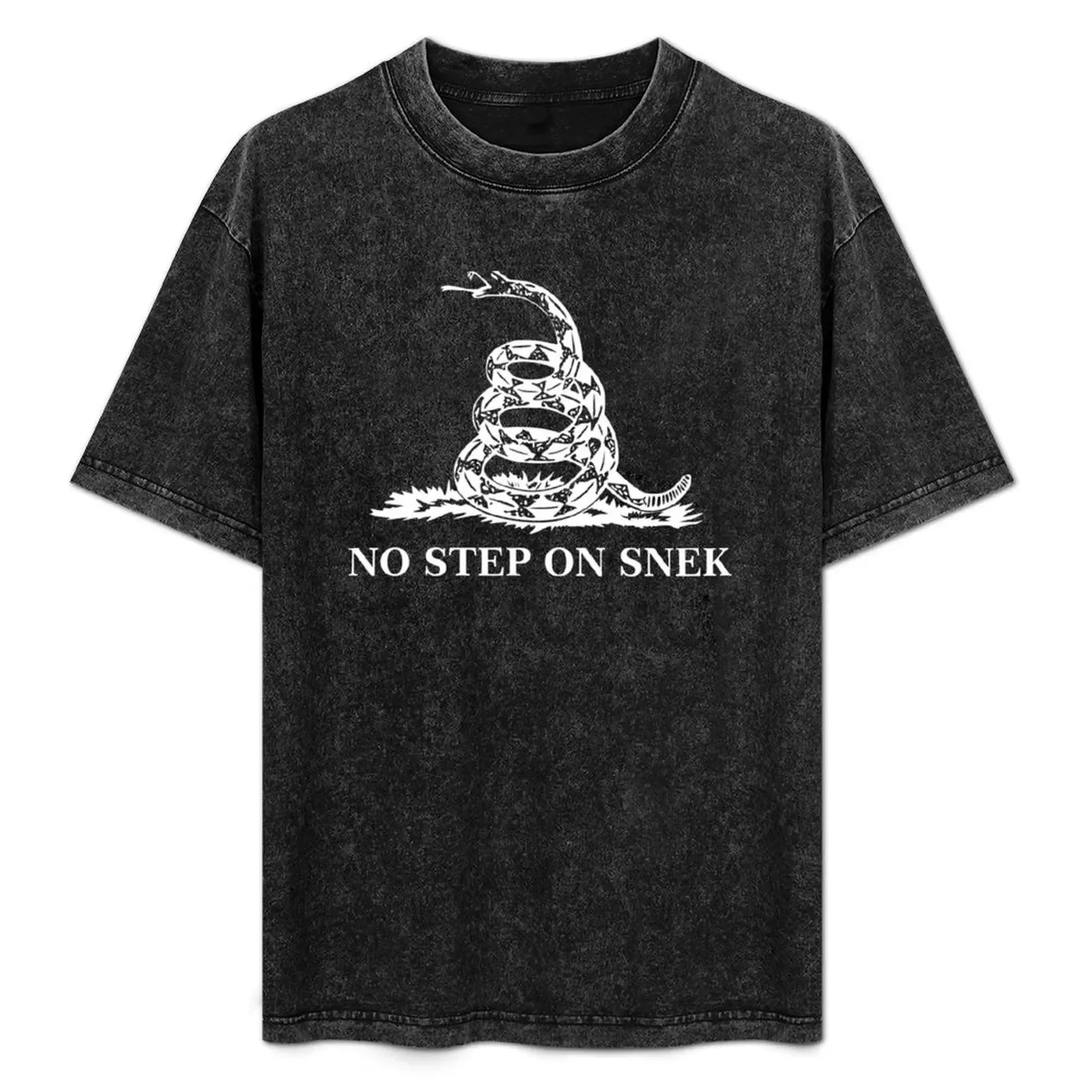 No Step on Snek T-Shirt Relaxed Casual Short Sleeve Tee - Aliexpress - FashionsVida