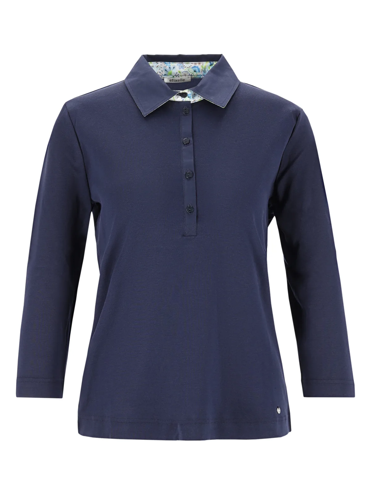 Polo 3/4 Arm Feinripp BW merc. female - 36 - FashionsVida